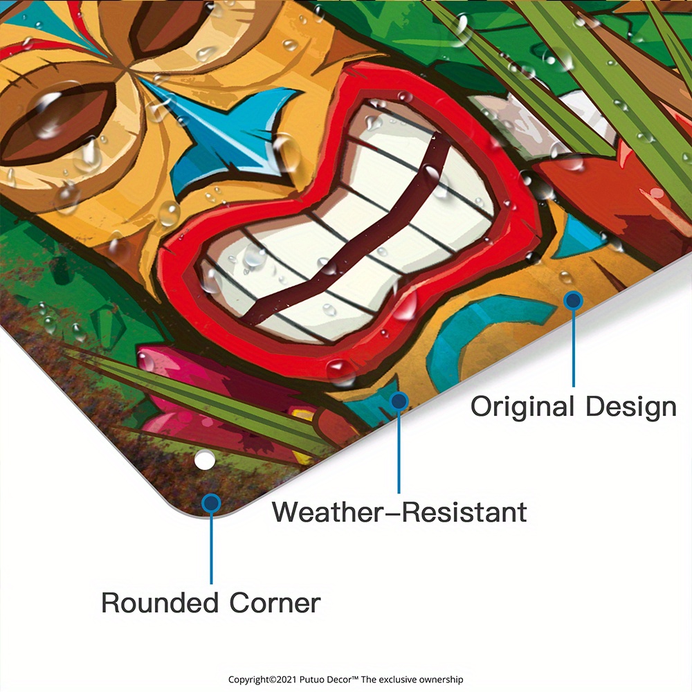Custom  Decor Tiki Bar Sign, P - Home Decor Kitchen recension och pris
