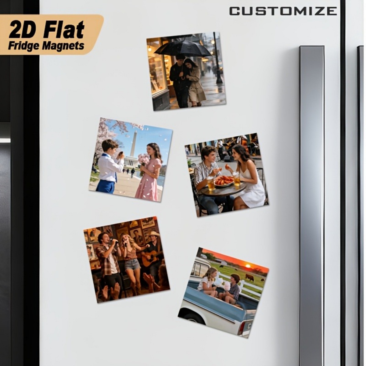 Customizable Fridge Magnets—Fe - Home Decor For Wedding recension och pris