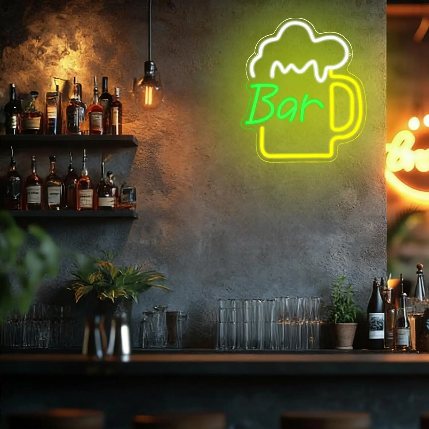 Beer Bar Neon Sign USB Dimmabl - Home Decor Kitchen recension och pris