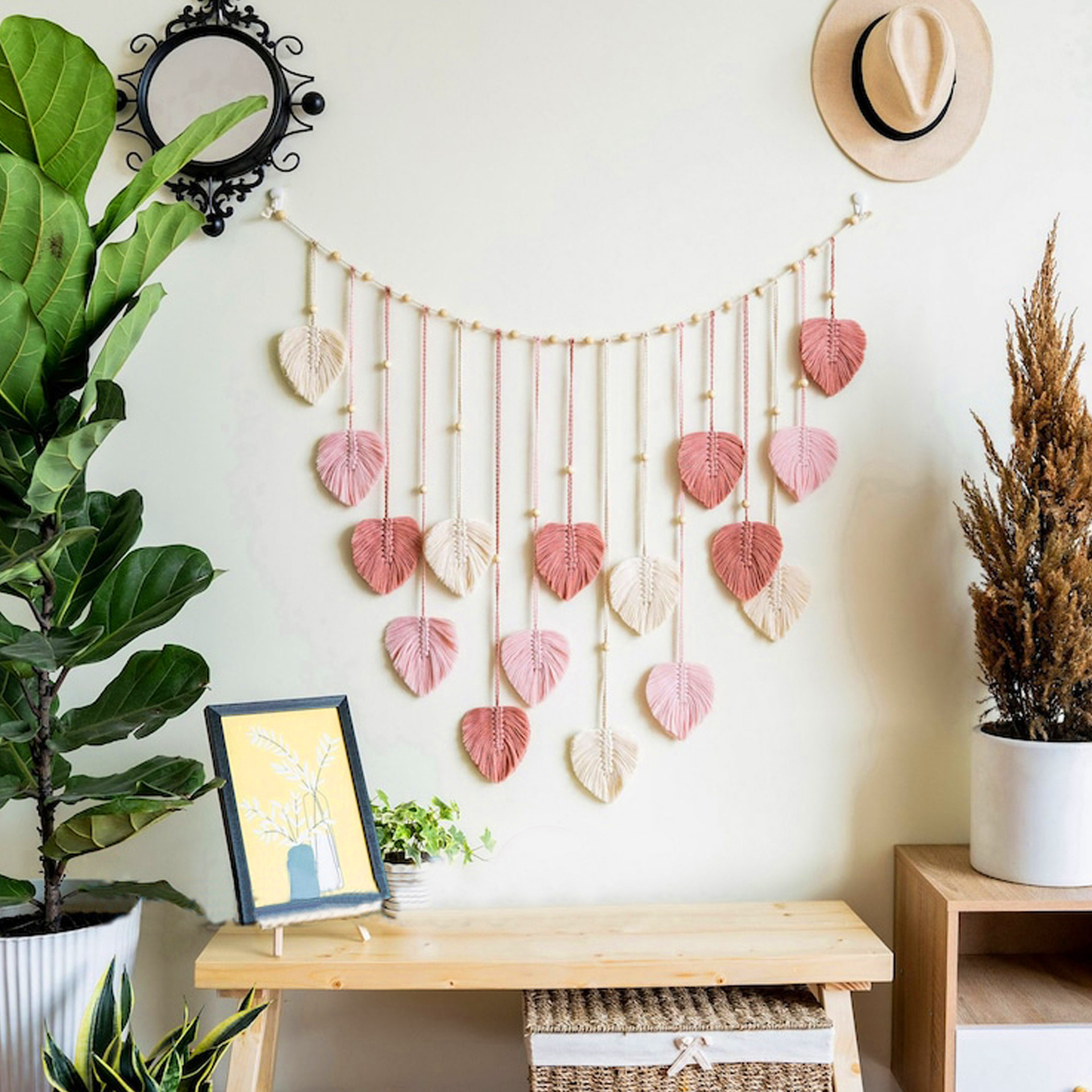 Large Macrame Handmade Fiber L - Home Decor Living recension och pris