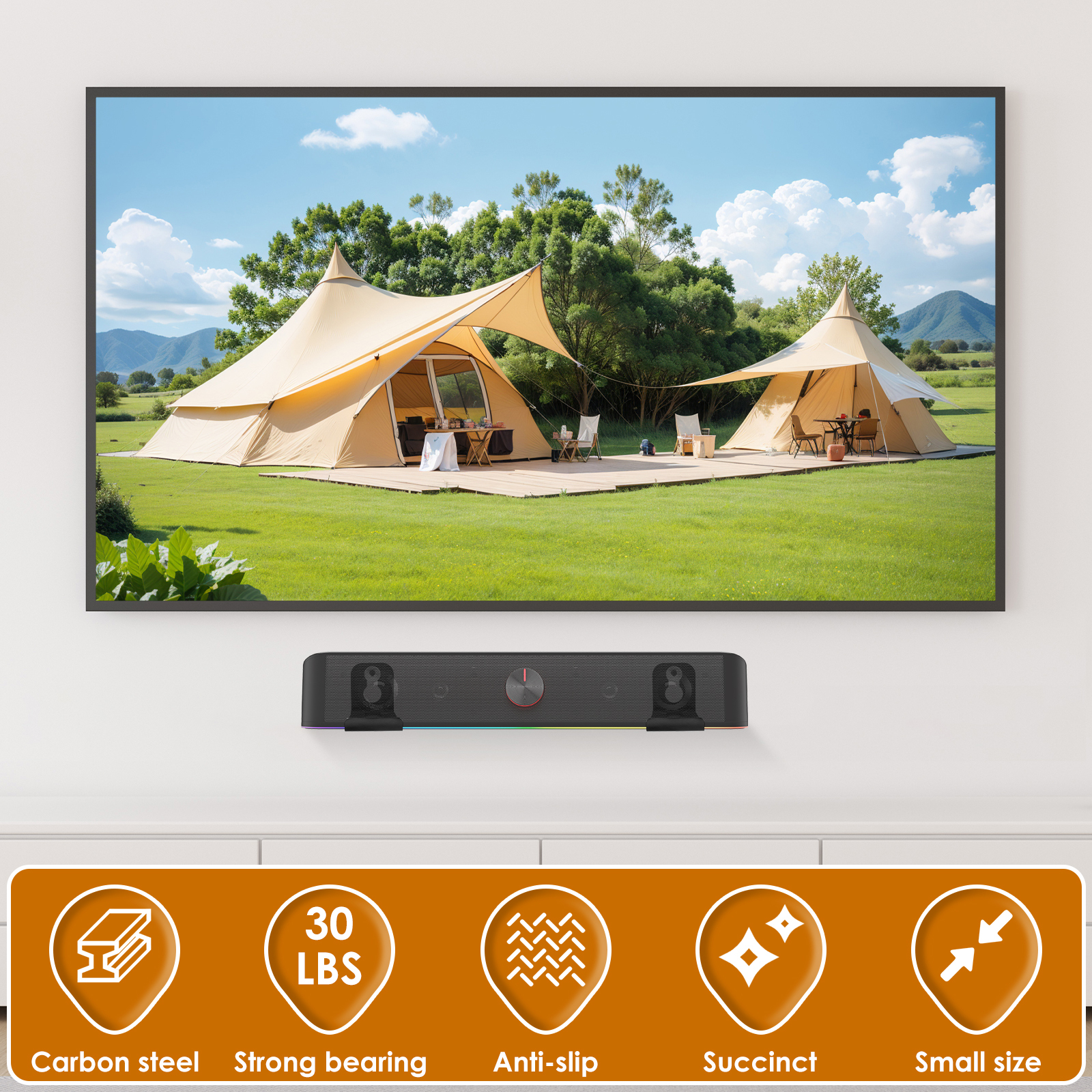 2Pcs Soundbar Speaker Stands W - Home Decor Unique Items recension och pris