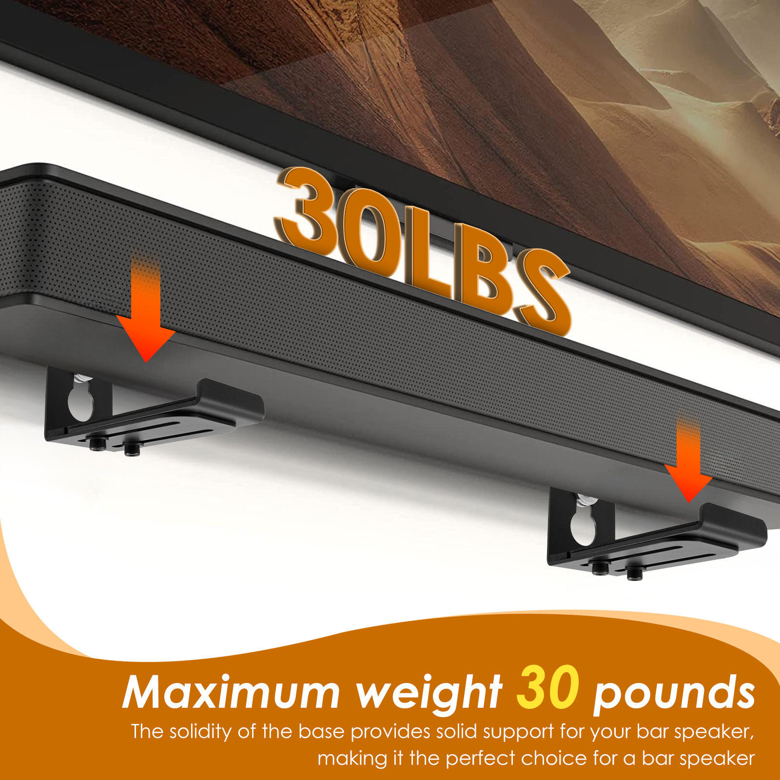 2Pcs Soundbar Speaker Stands W - Home Decor Unique Items recension och pris