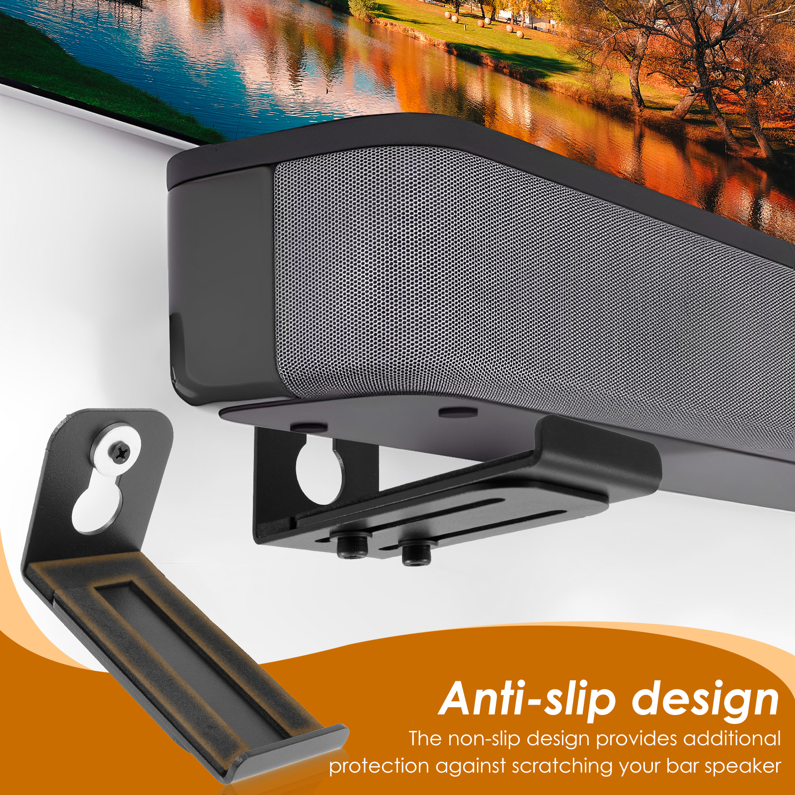 2Pcs Soundbar Speaker Stands W - Home Decor Unique Items recension och pris