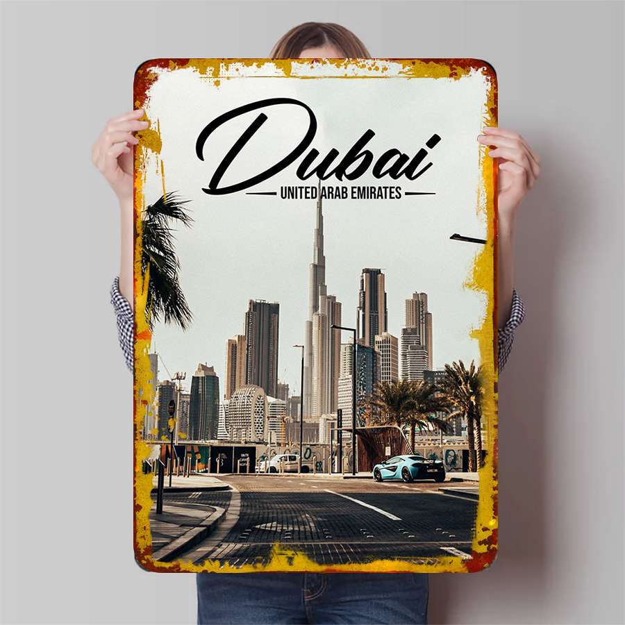 Dubai Skyline Metal Wall Art U - Home Decor Uae recension och pris