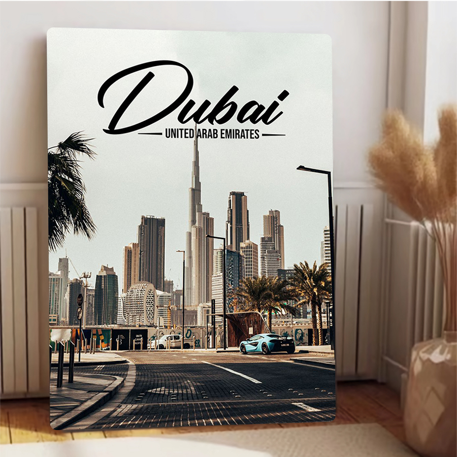 Dubai Skyline Metal Wall Art U - Home Decor Uae recension och pris