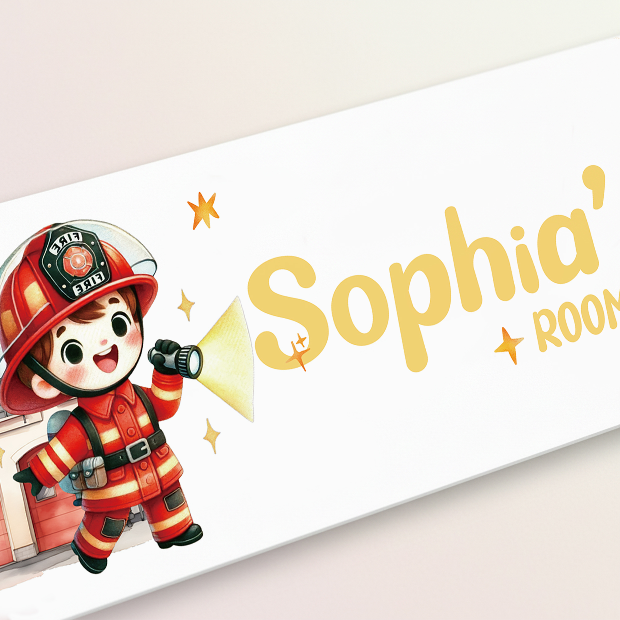 1pc Custom Firefighters Name/T - Home Decor Living recension och pris