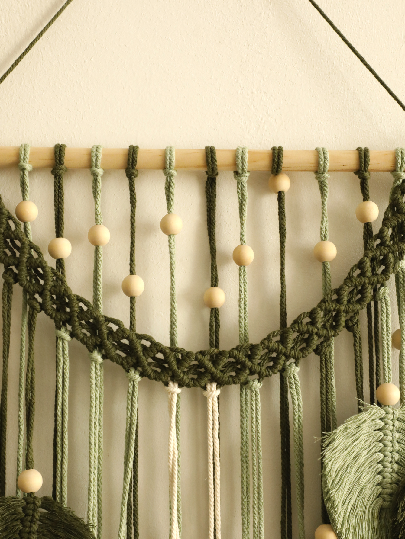 Macrame Leaf Tapestry Boho Hom - Home Decor Y2K recension och pris