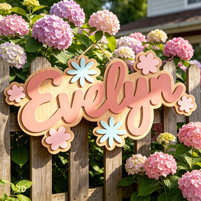 Personalized Floral Themed Nam - Home Decor For Wedding recension och pris
