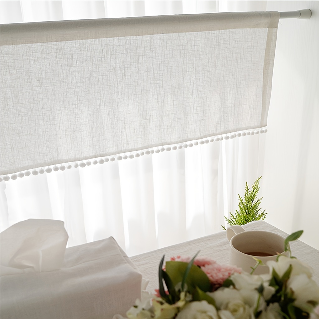 1Pc Cross Gauze Ball Short Cur - Home Decor Curtains recension och pris