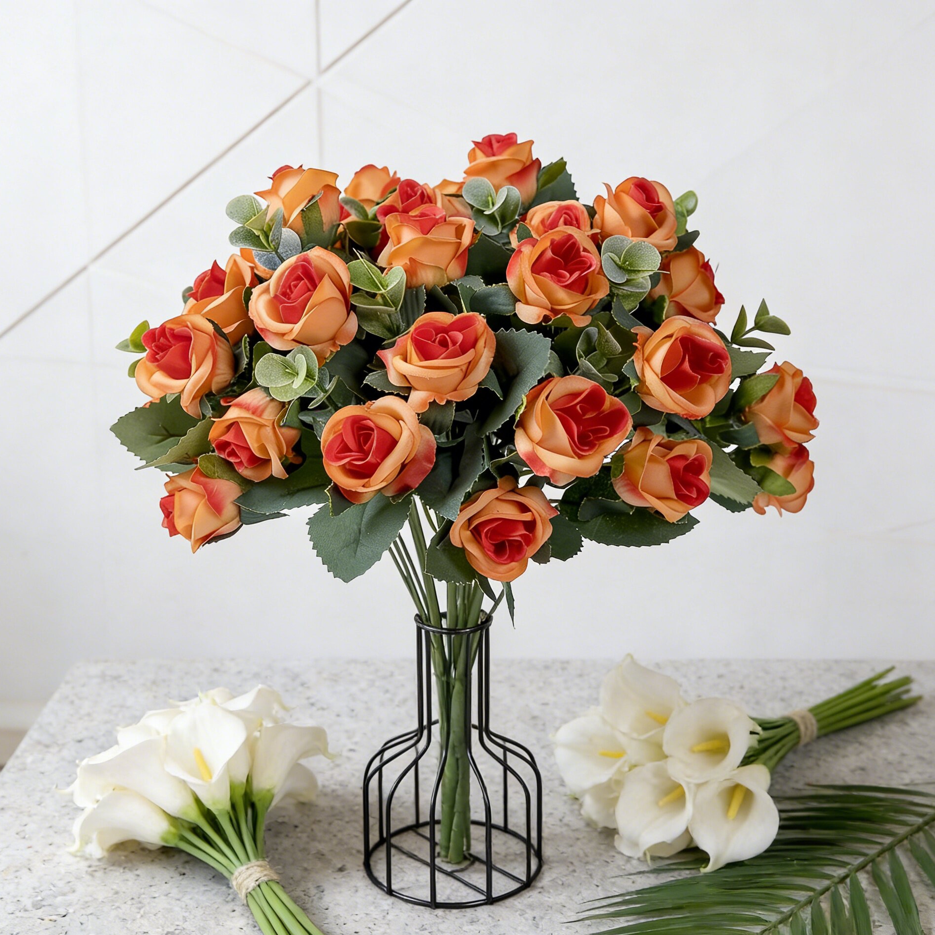 Artificial Silk Rose Flowers E - Home Decor Ai Free recension och pris