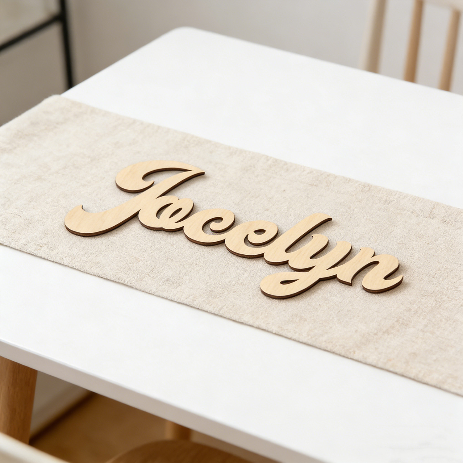 1pc Customized wooden name log - Home Decor For Wedding recension och pris