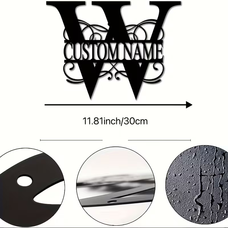 Classic Custom Monogram Metal  - Home Decor For Wedding recension och pris