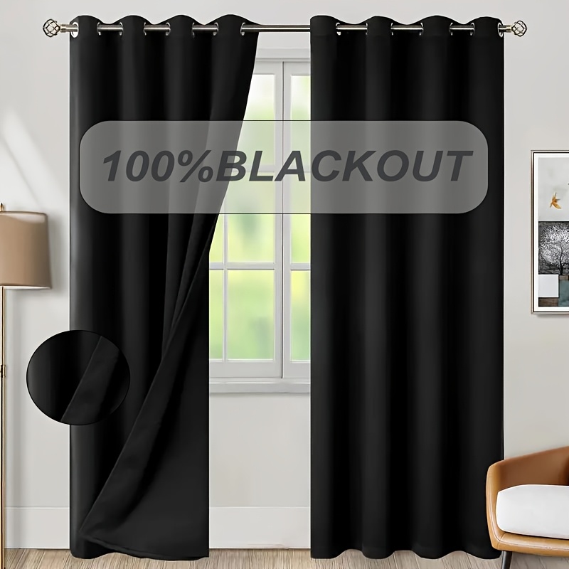 1pc 100% Blackout Curtain with - Home Decor Curtains recension och pris