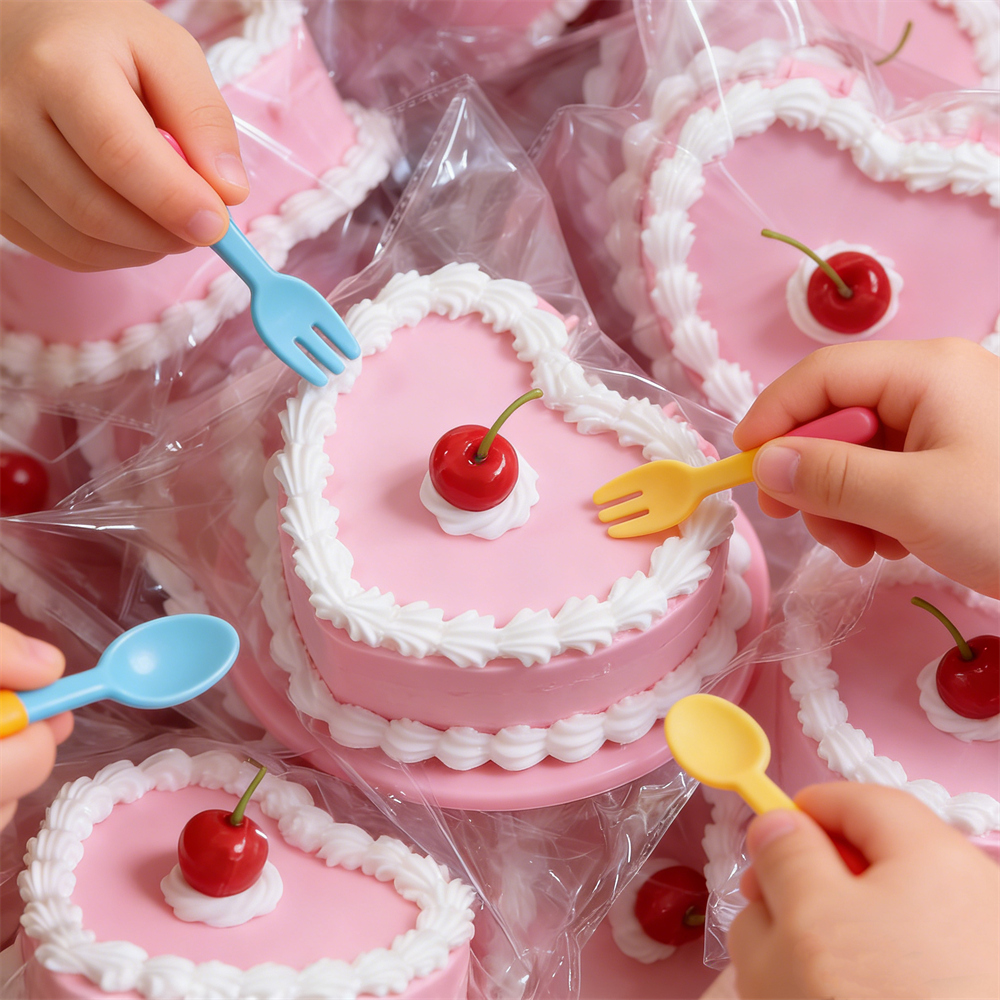 Realistic Pink Heart Cake Jewe - Home Decor Y2K recension och pris