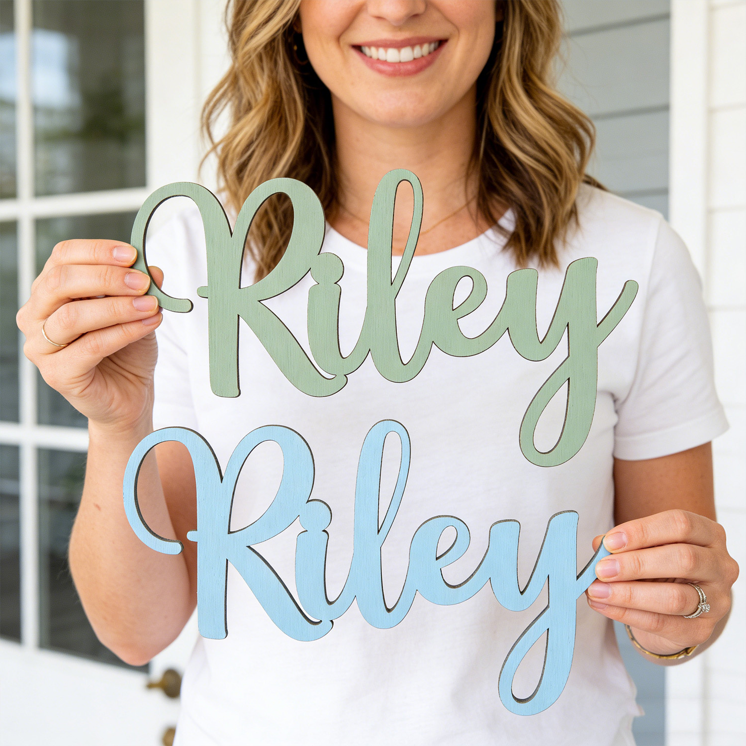 1pc Personalized wooden namepl - Home Decor For Wedding recension och pris