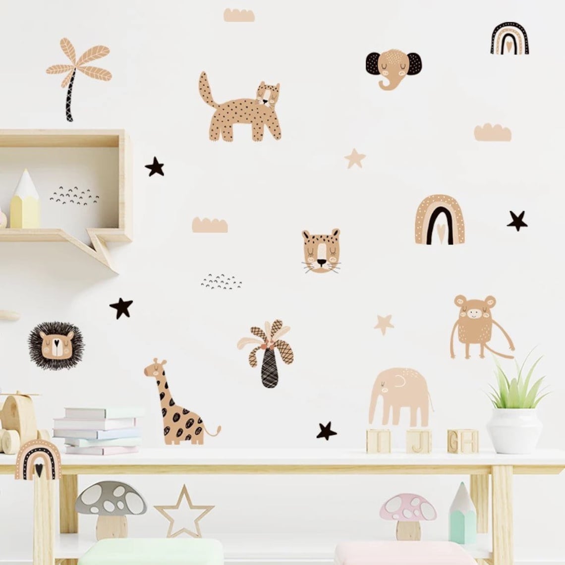 Boho Cartoon Rainbows Star Cut - Home Decor Y2K recension och pris